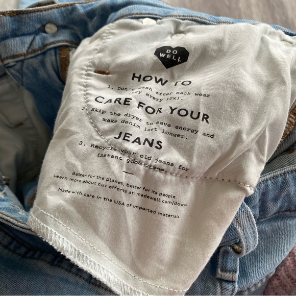 Madewell Curvy The Perfect Vintage Straight Jean Distressed Size 29 - Picture 14 of 14